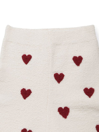 [Sleep] Heart Jacquard Waist Warmer Shorts