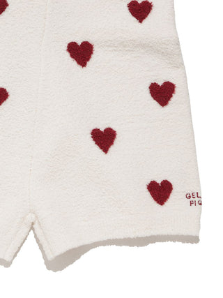 [Sleep] Heart Jacquard Waist Warmer Shorts