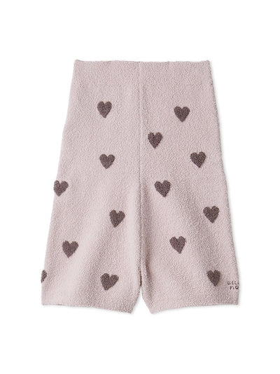 [Sleep] Heart Jacquard Waist Warmer Shorts gelato pique