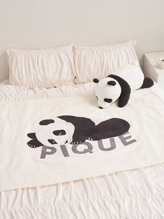 [Sleep] Airy Moco Sleeping Panda Jacquard Half Blanket