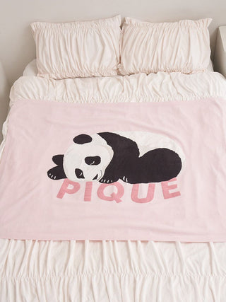 [Sleep] Airy Moco Sleeping Panda Jacquard Half Blanket