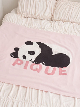 [Sleep] Airy Moco Sleeping Panda Jacquard Half Blanket