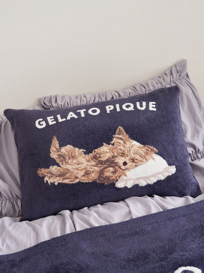 [Sleep] Yorkshire Terrier Jacquard Pillow Case gelato pique