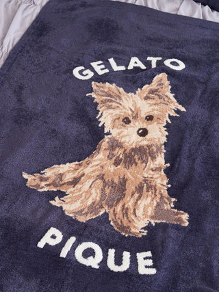 [Sleep] Yorkshire Terrier Jacquard Half Blanket