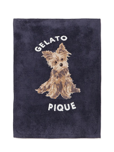 [Sleep] Yorkshire Terrier Jacquard Half Blanket gelato pique