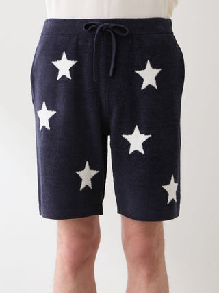 Unisex Airy Moco College Logo Star Jacquard Shorts