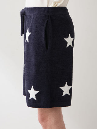 Unisex Airy Moco College Logo Star Jacquard Shorts
