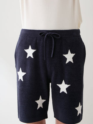 Unisex Airy Moco College Logo Star Jacquard Shorts