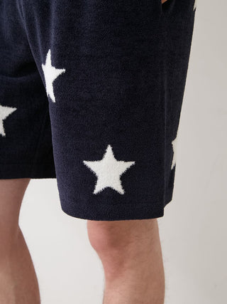 Unisex Airy Moco College Logo Star Jacquard Shorts