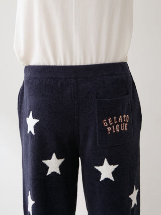 Unisex Airy Moco College Logo Star Jacquard Shorts