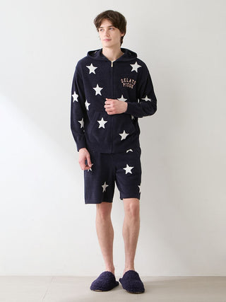 Unisex Airy Moco College Logo Star Jacquard Shorts