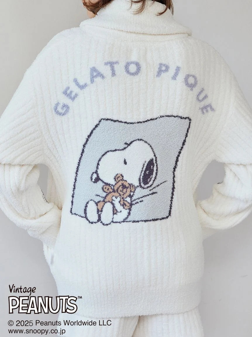 gelato pique SNOOPY×BEAR ブランケット ホワイト gelato pique SNOOPY×BEAR ブランケット ホワイト ジェラート