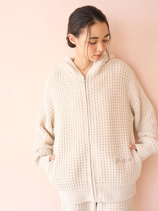 Unisex Waffle Knit Hoodie