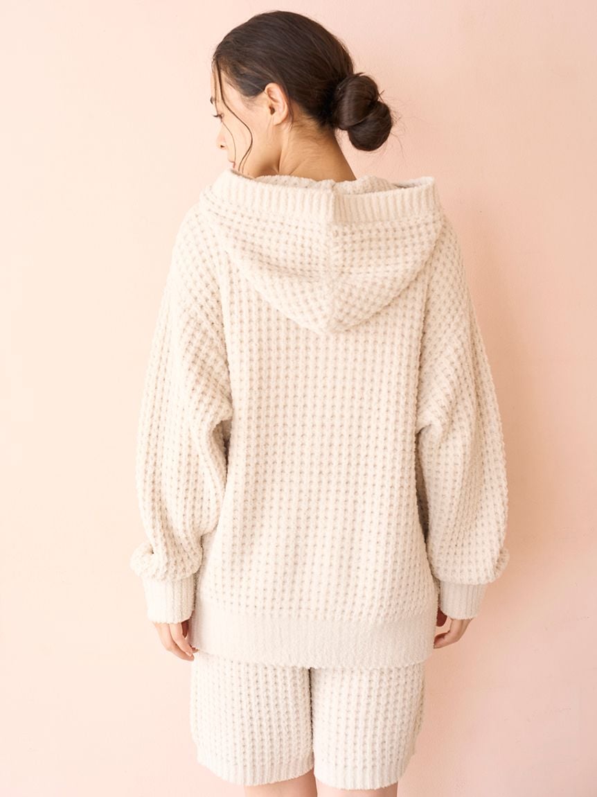 Unisex Waffle Knit Hoodie