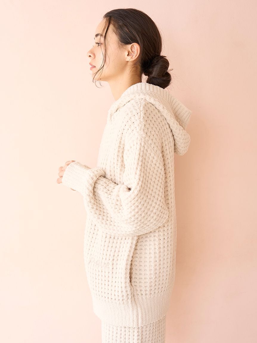 Unisex Waffle Knit Hoodie