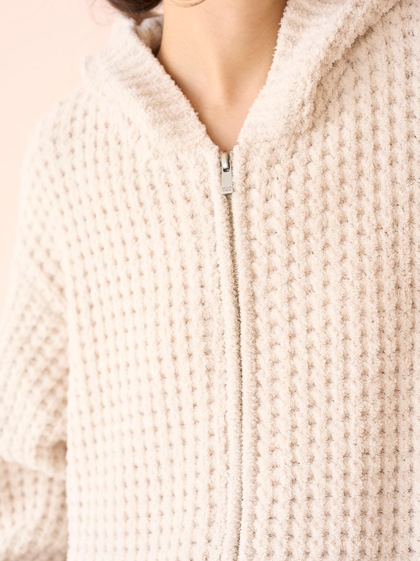 Unisex Waffle Knit Hoodie