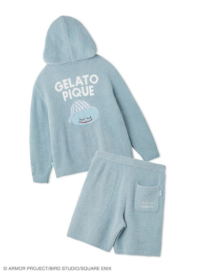 [Dragon Quest] Unisex Powder Slime Hoodie & Half Pants Set gelato pique