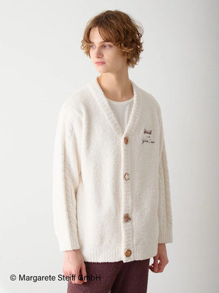 [Steiff] Unisex Powder 55PB Jacquard Cardigan
