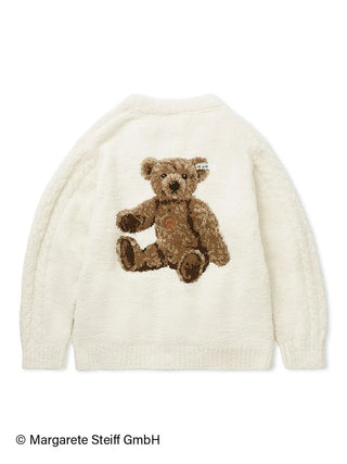 [Steiff] Unisex Powder 55PB Jacquard Cardigan