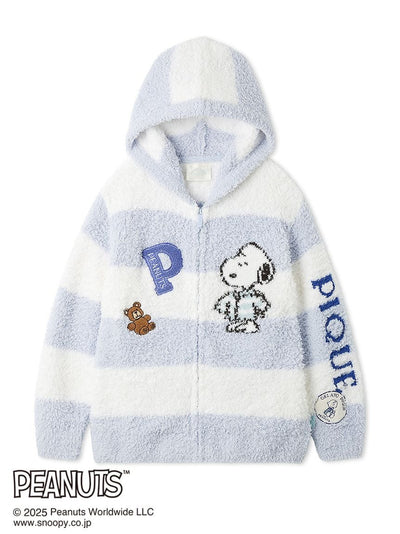 [PEANUTS] Unisex Original Art Jacquard Hoodie gelato pique