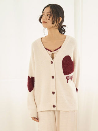 UNISEX Heart Jacquard Cardigan