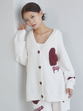 UNISEX Heart Jacquard Cardigan