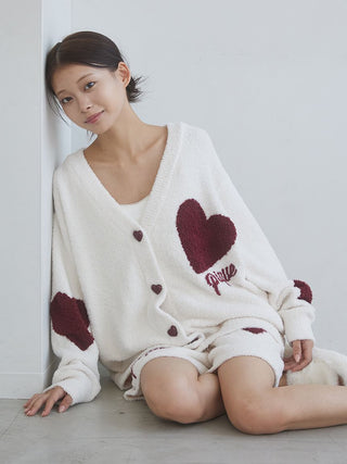 UNISEX Heart Jacquard Cardigan