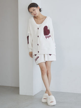 UNISEX Heart Jacquard Cardigan