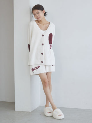 UNISEX Heart Jacquard Cardigan