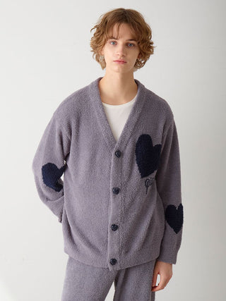 UNISEX Heart Jacquard Cardigan