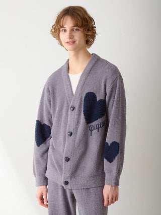 UNISEX Heart Jacquard Cardigan