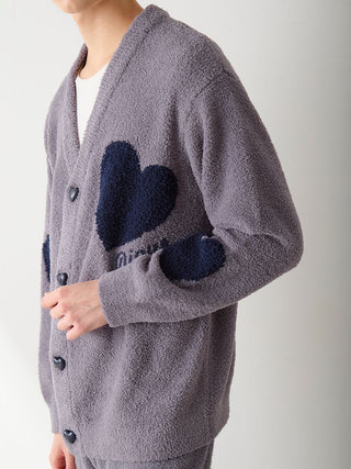 UNISEX Heart Jacquard Cardigan