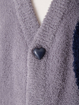 UNISEX Heart Jacquard Cardigan