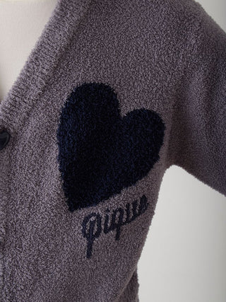 UNISEX Heart Jacquard Cardigan