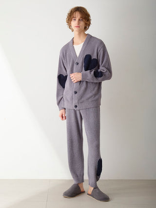 UNISEX Heart Jacquard Cardigan