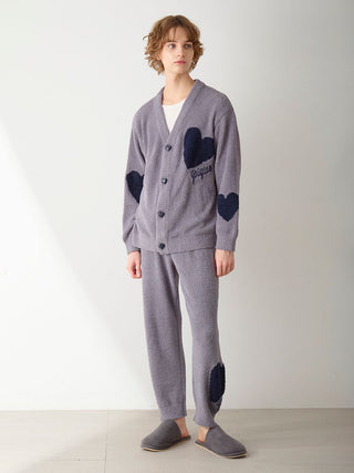 UNISEX Heart Jacquard Cardigan