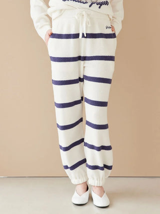 Unisex Airy Moco Playful Dog Jacquard Pullover & Long Pants Set