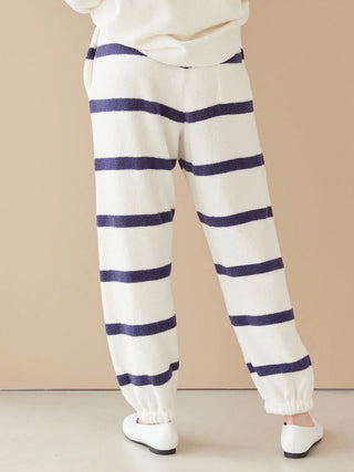 Unisex Airy Moco Playful Dog Jacquard Pullover & Long Pants Set