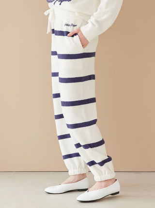 Unisex Airy Moco Playful Dog Jacquard Pullover & Long Pants Set