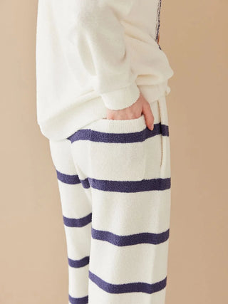 Unisex Airy Moco Playful Dog Jacquard Pullover & Long Pants Set