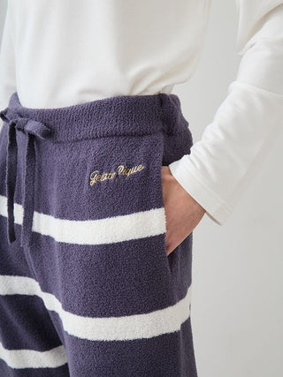 Unisex Airy Moco Playful Dog Jacquard Pullover & Long Pants Set