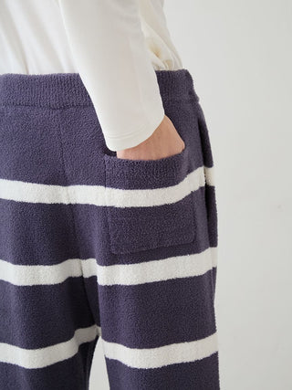 Unisex Airy Moco Playful Dog Jacquard Pullover & Long Pants Set