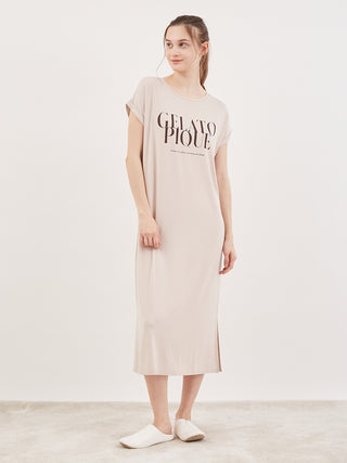 COOL Rayon Logo Dress- Women's Lounge Dresses & Jumpsuits at Gelato Pique USA