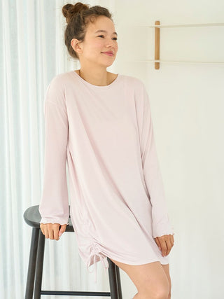 Rayon Lounge Dress in PINK, Women's Loungewear Dresses at Gelato Pique USA.