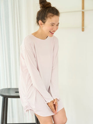 Rayon Lounge Dress in PINK, Women's Loungewear Dresses at Gelato Pique USA.