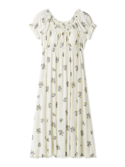Summer Floral Dress gelato pique