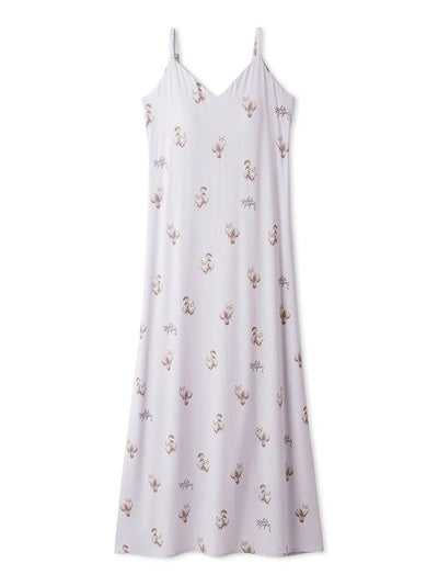 CAT Motif Camisole Lounge Maxi Dress gelato pique