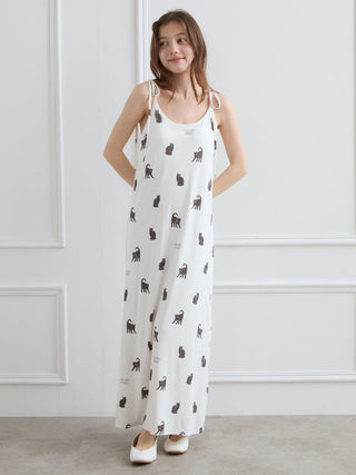 [HALLOWEEN] CAT Allover Print Cami Dress