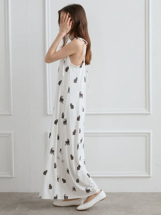 [HALLOWEEN] CAT Allover Print Cami Dress