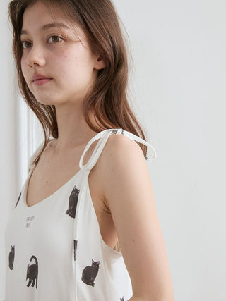 [HALLOWEEN] CAT Allover Print Cami Dress